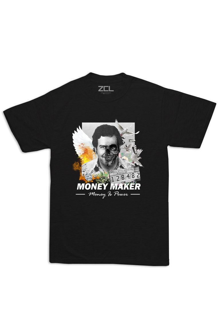 Oversized Money Maker Tee (Multi Color Logo) - Zamage