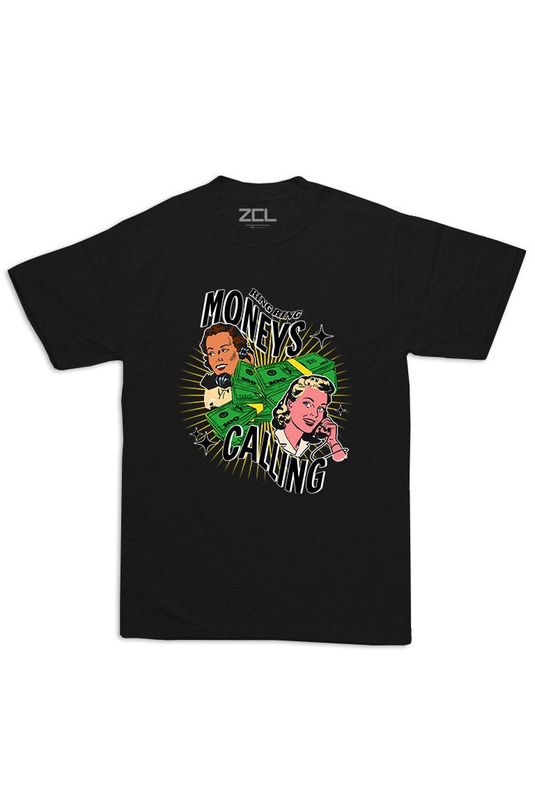Oversized Moneys Calling Tee (Multi Color Logo) - Zamage