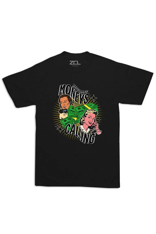 Oversized Moneys Calling Tee (Multi Color Logo) - Zamage