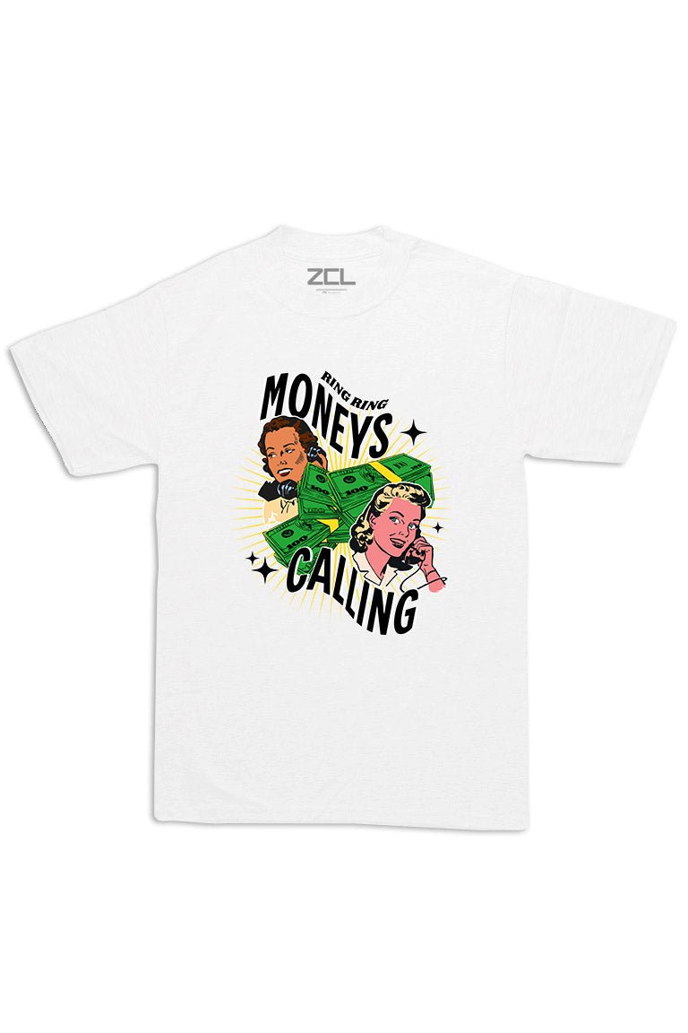 Oversized Moneys Calling Tee (Multi Color Logo) - Zamage