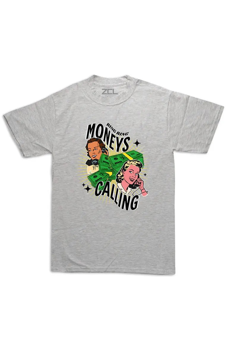 Oversized Moneys Calling Tee (Multi Color Logo) - Zamage