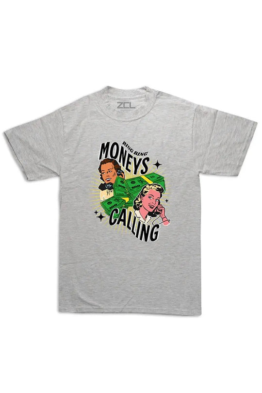 Oversized Moneys Calling Tee (Multi Color Logo) - Zamage