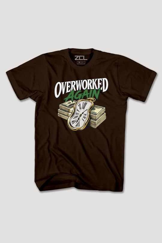 OVERWORKED AGAIN TEE - Zamage