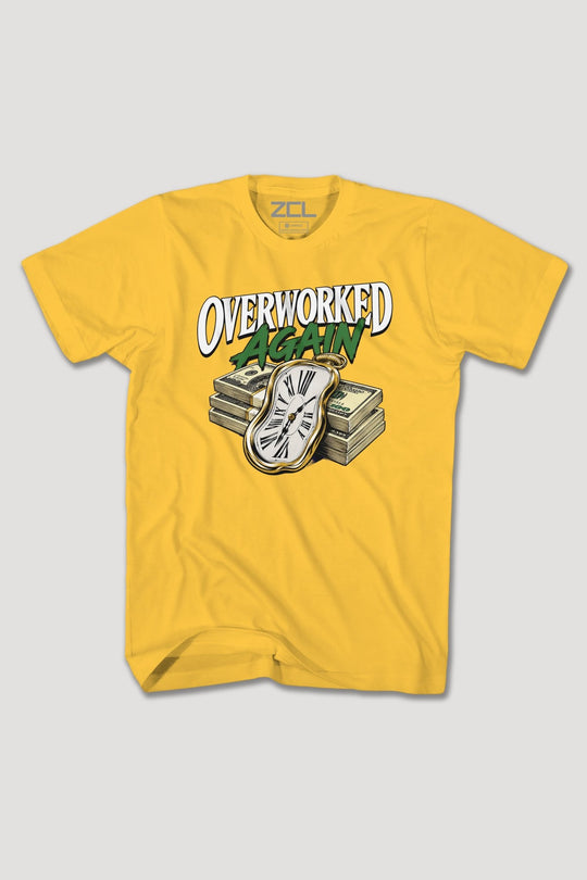 OVERWORKED AGAIN TEE - Zamage
