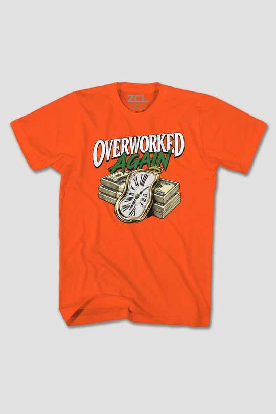 OVERWORKED AGAIN TEE - Zamage