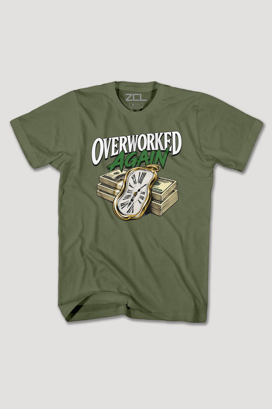 OVERWORKED AGAIN TEE - Zamage