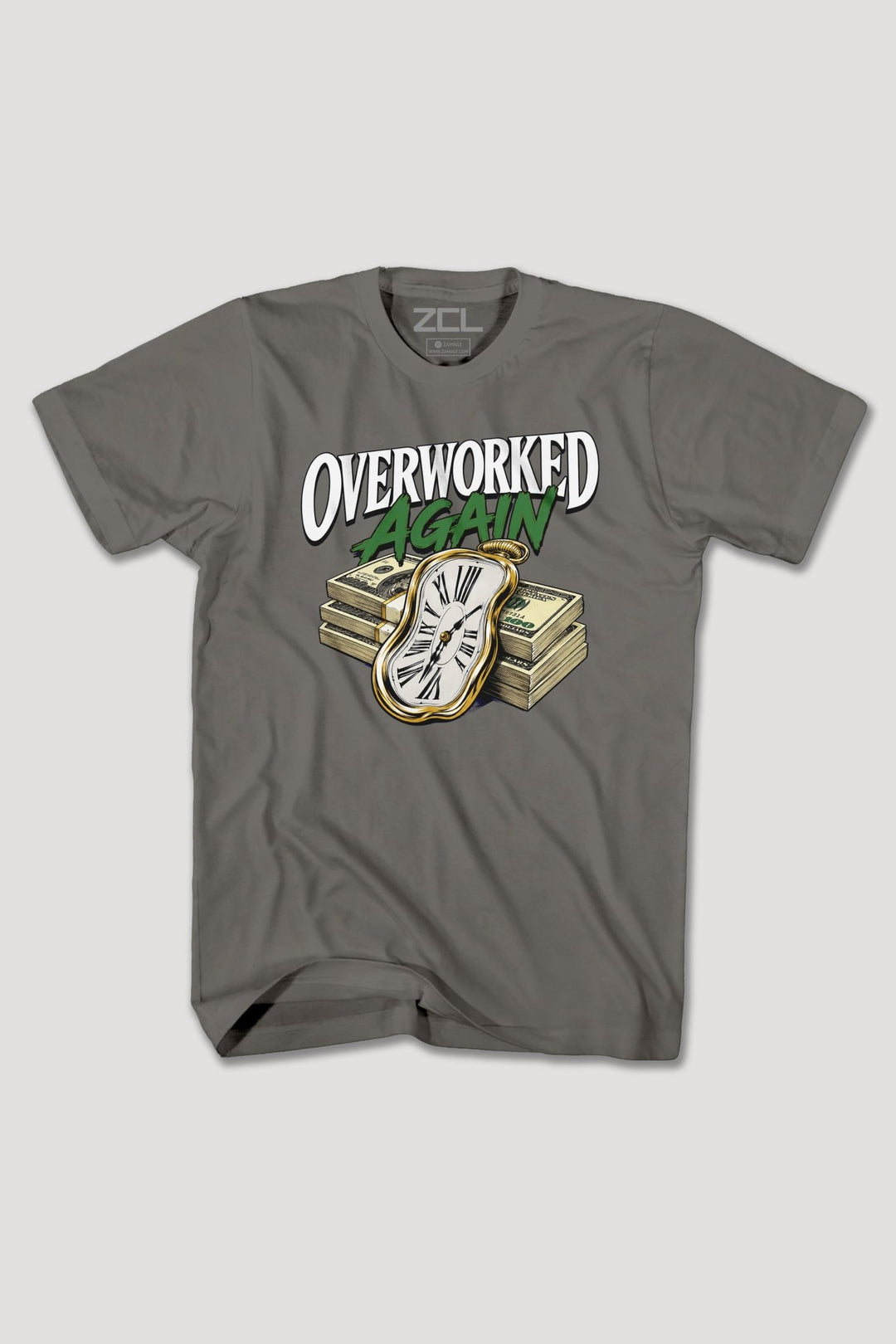 OVERWORKED AGAIN TEE - Zamage