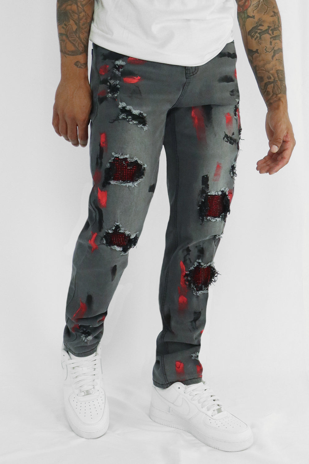 Smeared Denim (Black Wash) - Zamage