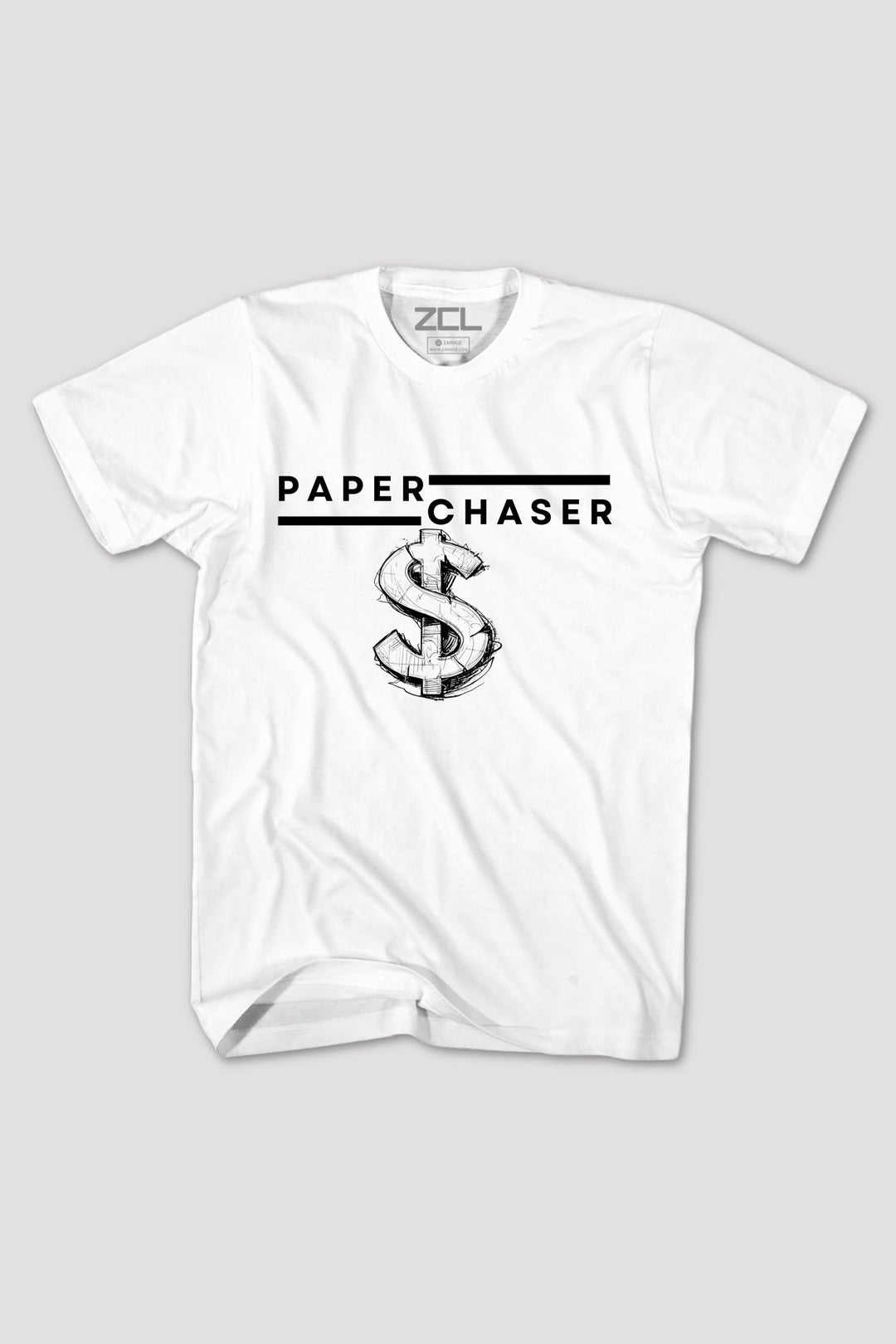 Paper Chaser Tee (Black Logo) - Zamage
