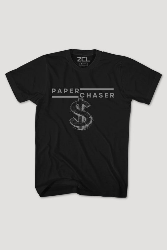 Paper Chaser Tee (Grey Logo) - Zamage