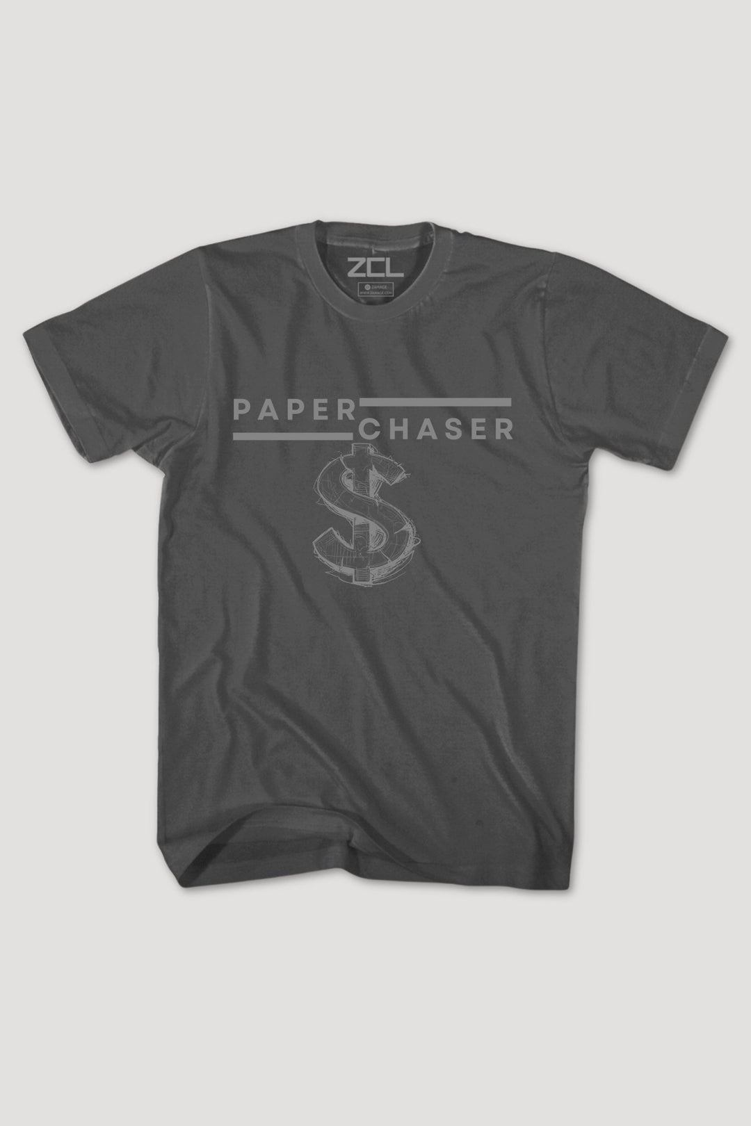 Paper Chaser Tee (Grey Logo) - Zamage