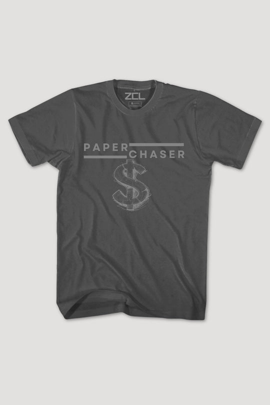 Paper Chaser Tee (Grey Logo) - Zamage