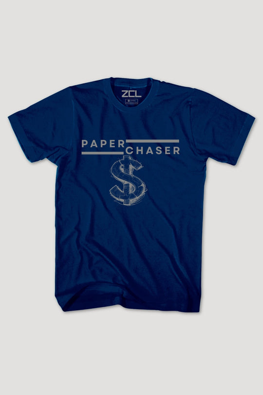 Paper Chaser Tee (Grey Logo) - Zamage