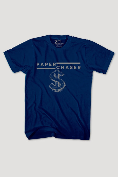 Paper Chaser Tee (Grey Logo) - Zamage