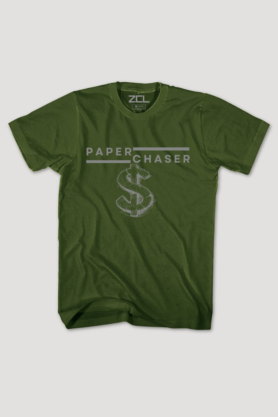 Paper Chaser Tee (Grey Logo) - Zamage