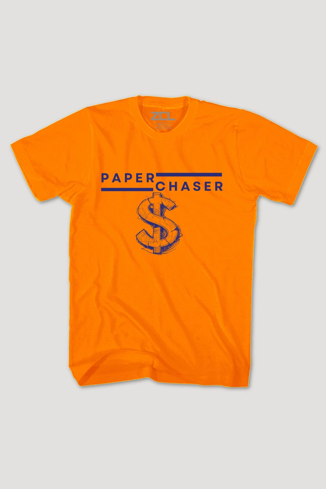 Paper Chaser Tee (Navy Logo) - Zamage