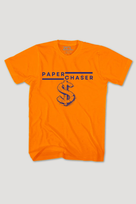 Paper Chaser Tee (Navy Logo) - Zamage