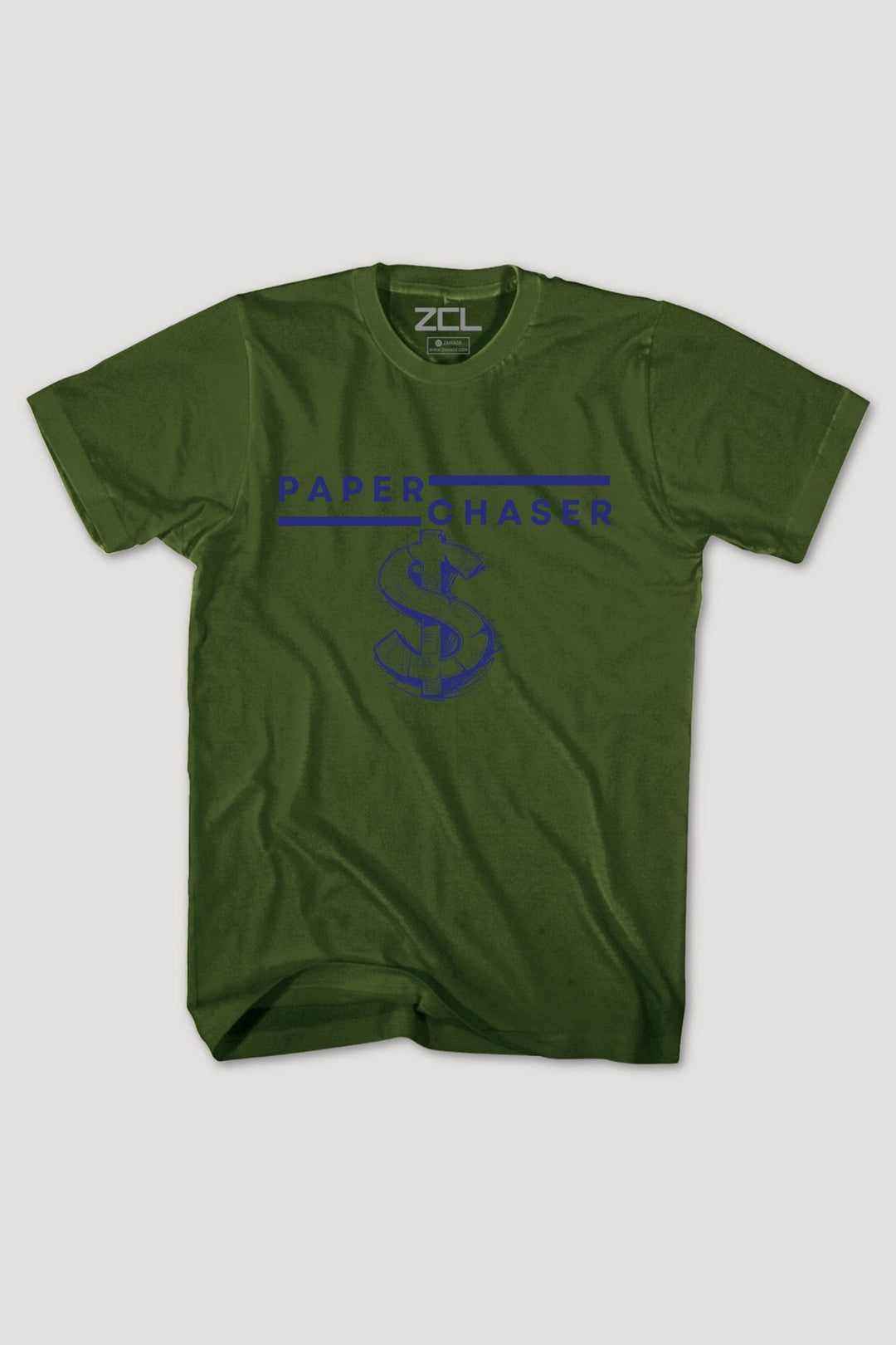 Paper Chaser Tee (Navy Logo) - Zamage