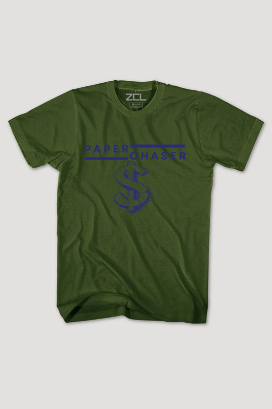 Paper Chaser Tee (Navy Logo) - Zamage
