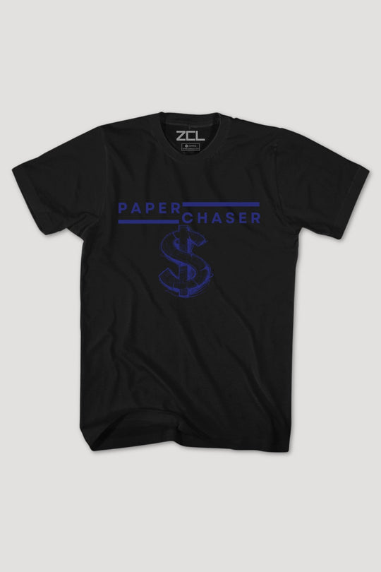 Paper Chaser Tee (Navy Logo) - Zamage