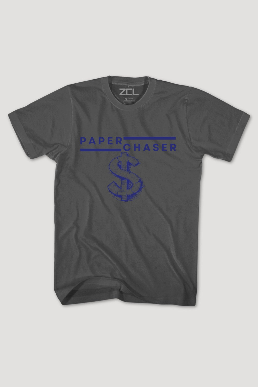 Paper Chaser Tee (Navy Logo) - Zamage