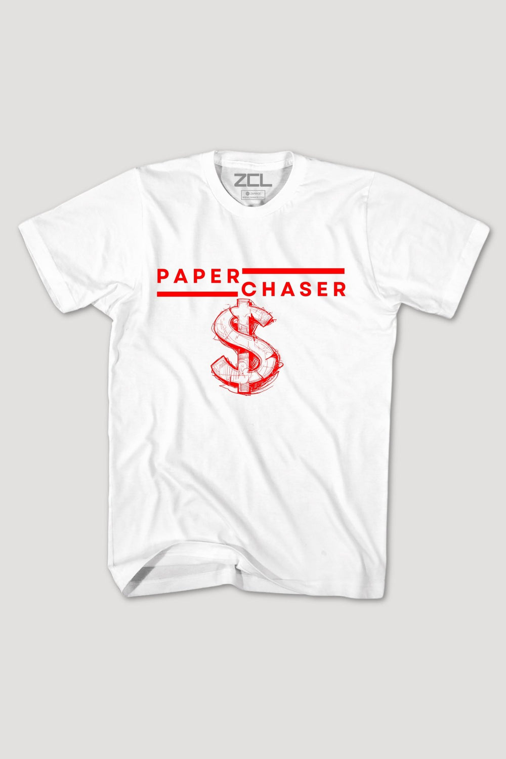 Paper Chaser Tee (Red Logo) - Zamage
