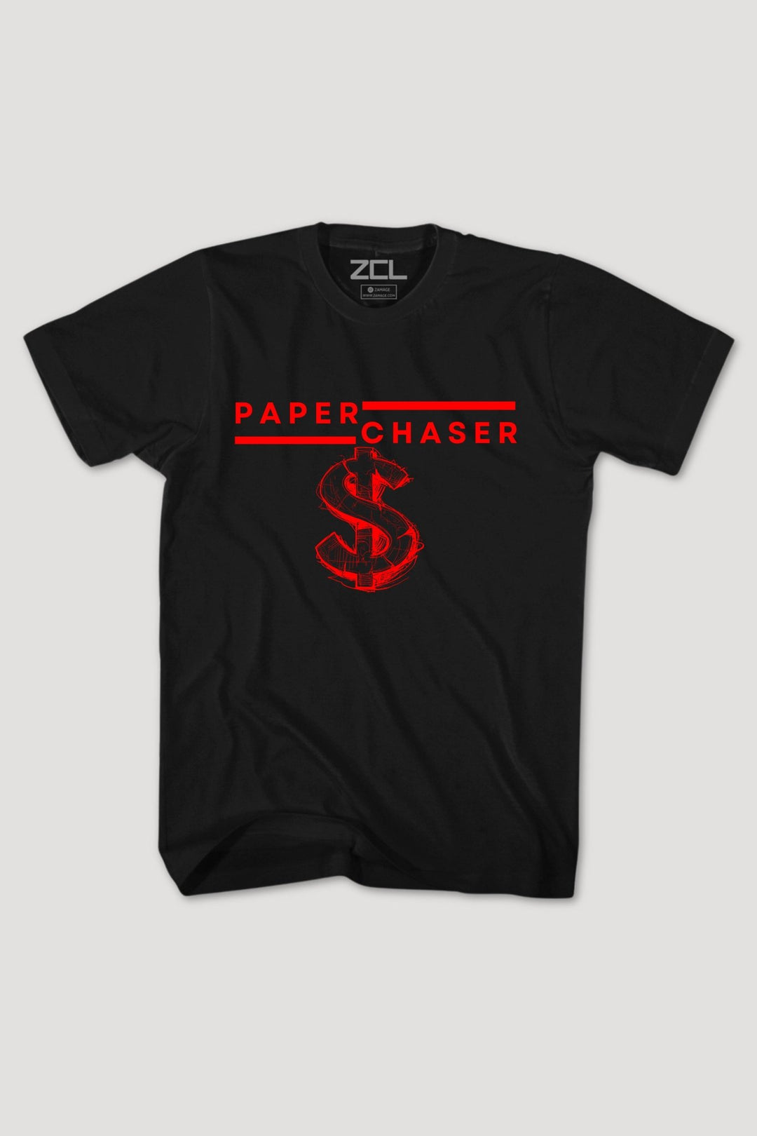 Paper Chaser Tee (Red Logo) - Zamage