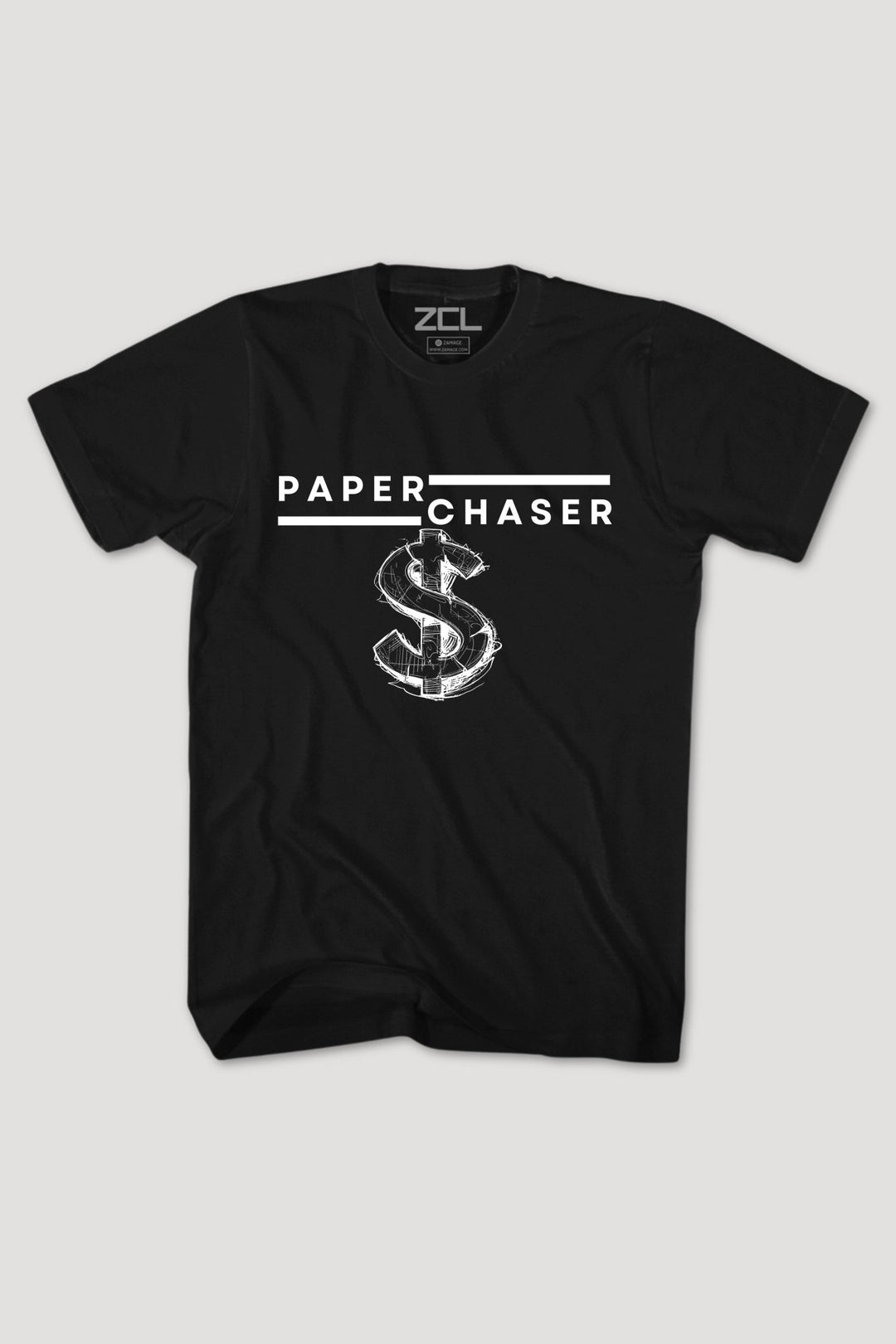 Paper Chaser Tee (White Logo) - Zamage