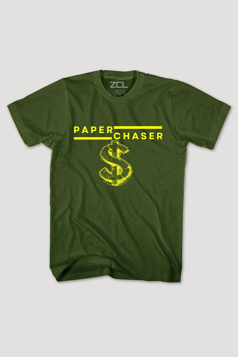 Paper Chaser Tee (Yellow Logo) - Zamage