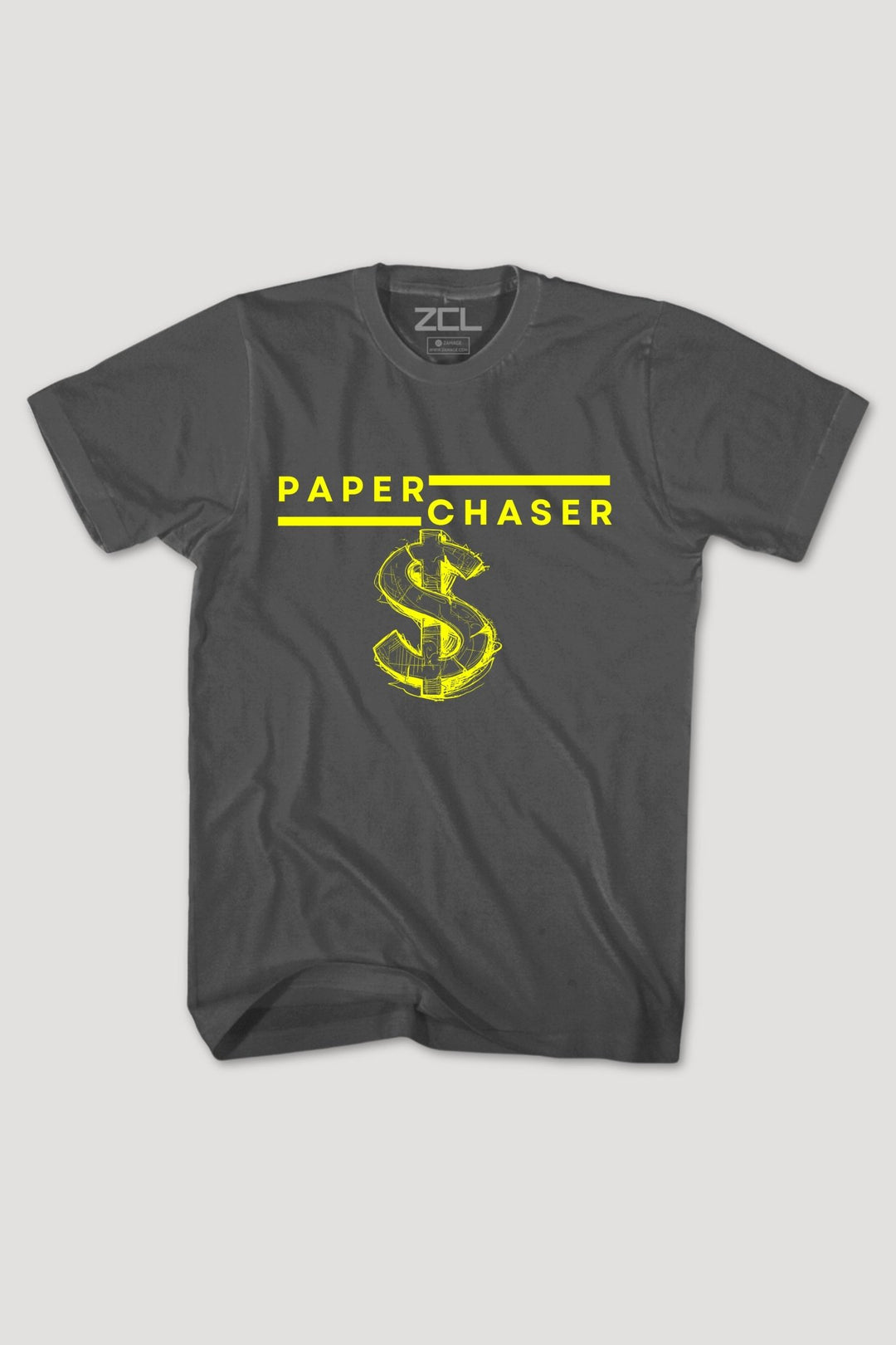 Paper Chaser Tee (Yellow Logo) - Zamage