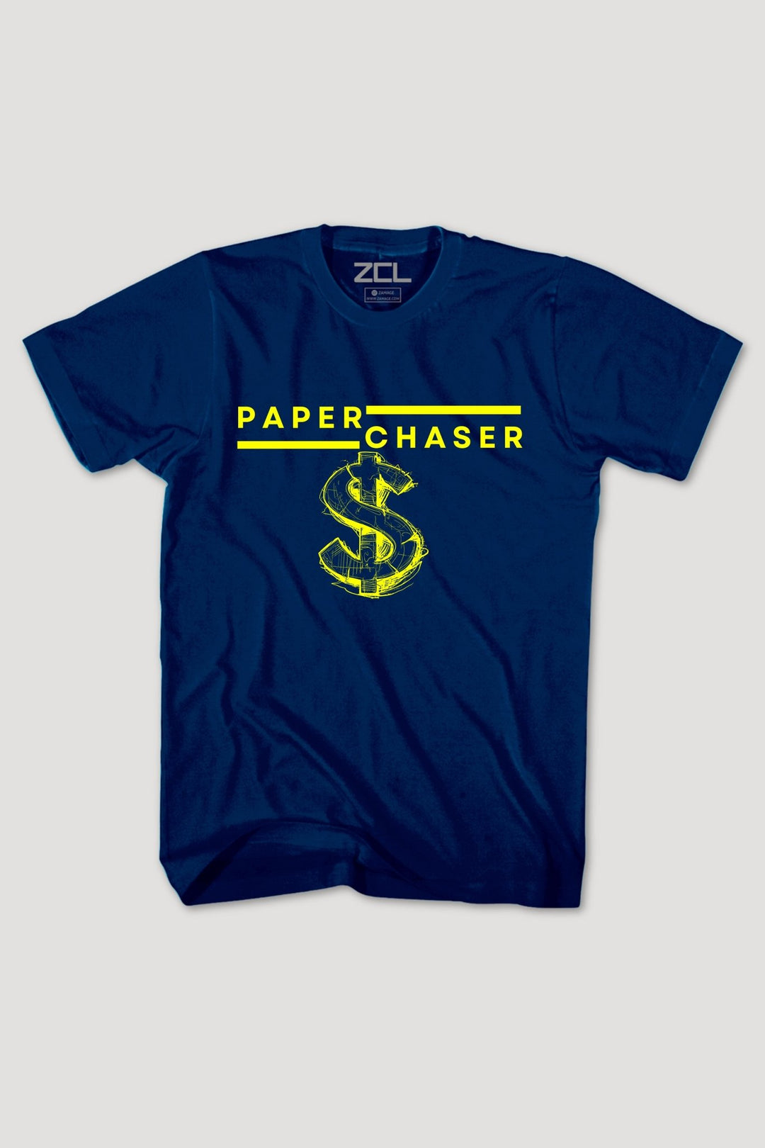 Paper Chaser Tee (Yellow Logo) - Zamage