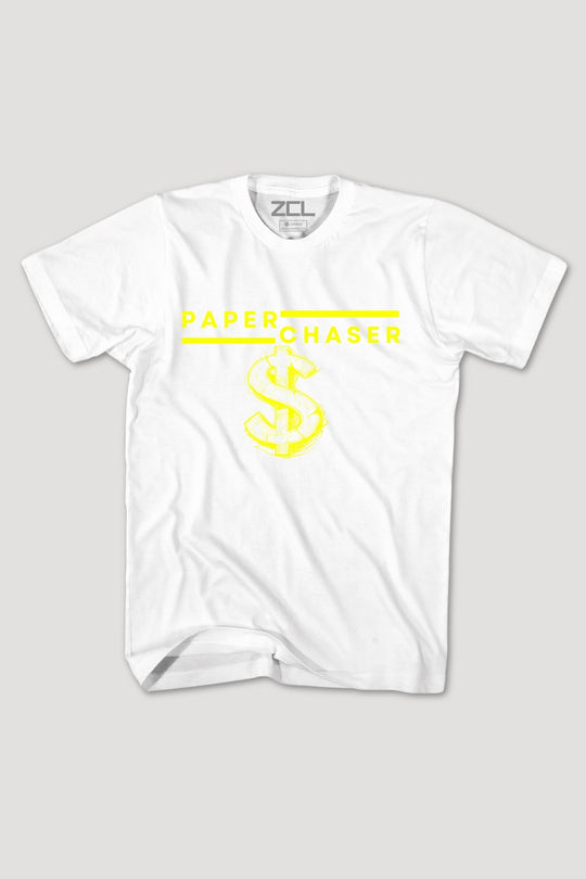 Paper Chaser Tee (Yellow Logo) - Zamage