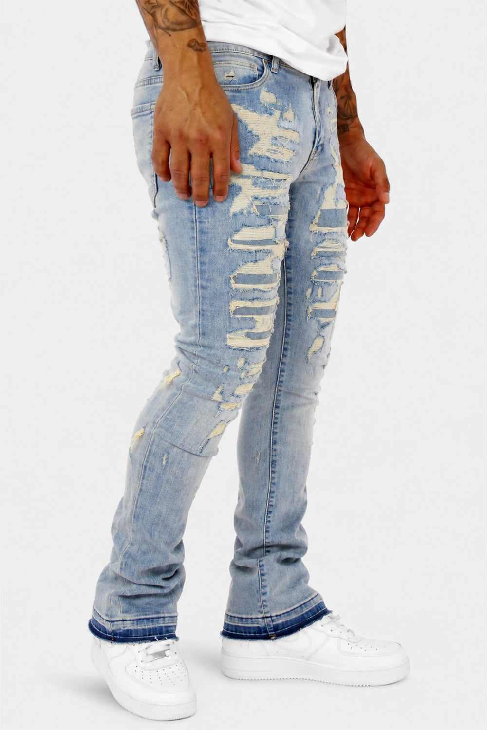 Phantom Stacked Denim (Blue Wash) (M8204D) - Zamage
