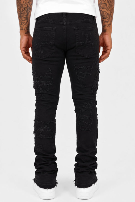 Phantom Stacked Denim (Jet Black) (M8204D) - Zamage