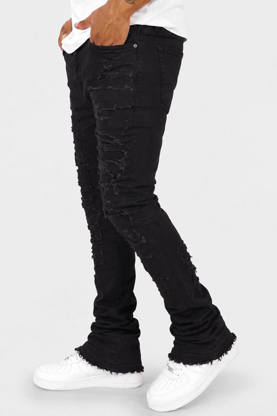 Phantom Stacked Denim (Jet Black) (M8204D) - Zamage