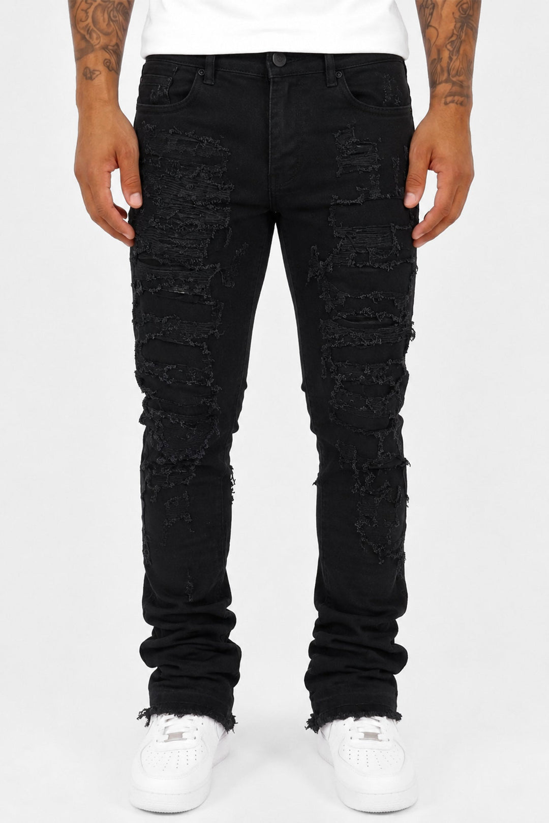 Phantom Stacked Denim (Jet Black) (M8204D) - Zamage