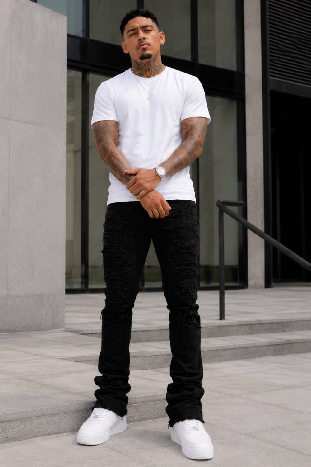 Phantom Stacked Denim (Jet Black) (M8204D) - Zamage