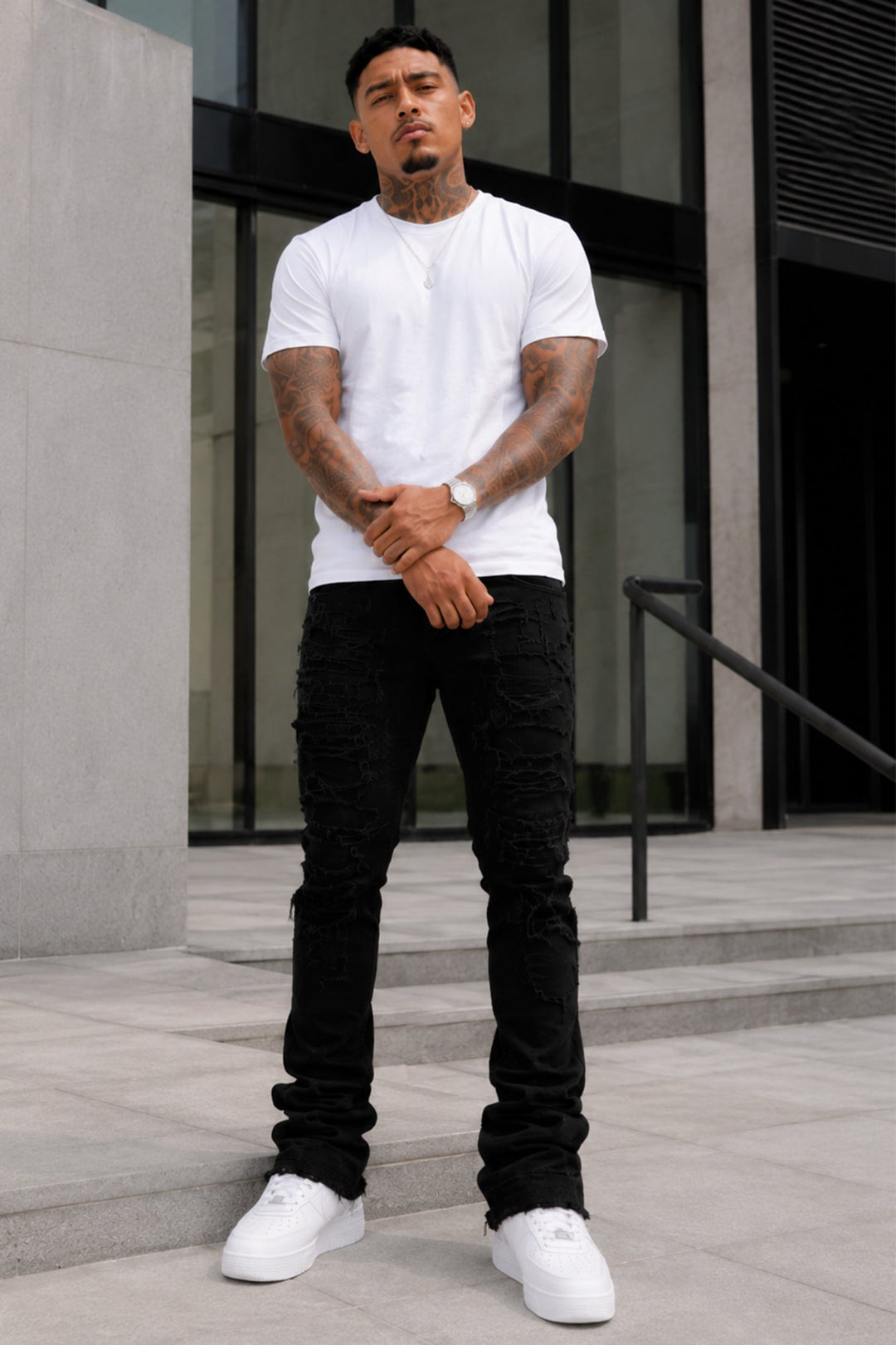Phantom Stacked Denim (Jet Black) (M8204D) - Zamage