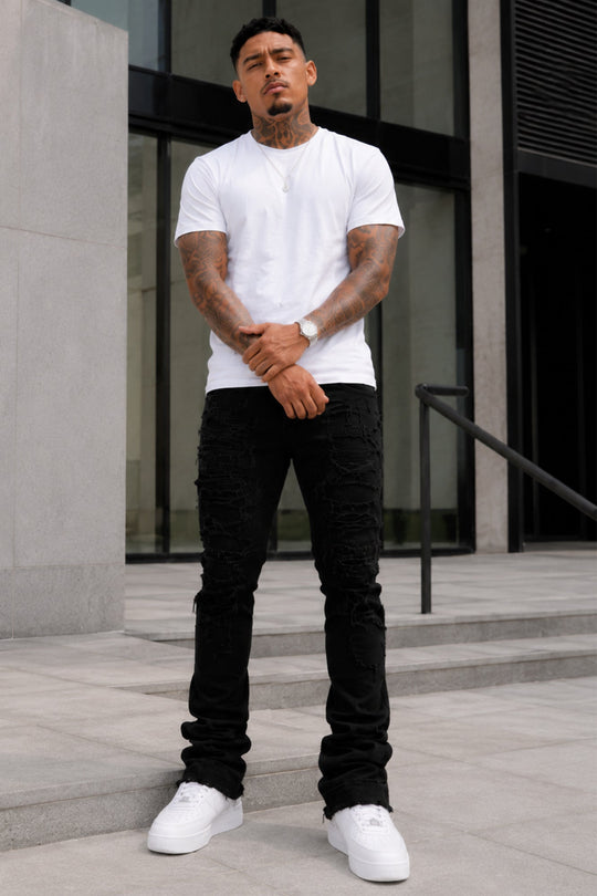 Phantom Stacked Denim (Jet Black) (M8204D) - Zamage