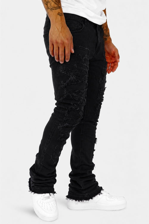 Phantom Stacked Denim (Jet Black) (M8204D) - Zamage