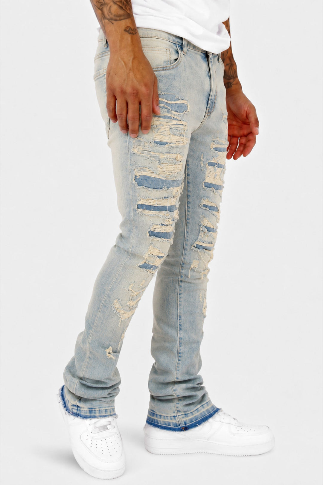 Phantom Stacked Denim (Stone Wash) (M8204D) - Zamage