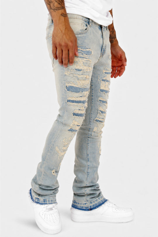 Phantom Stacked Denim (Stone Wash) (M8204D) - Zamage