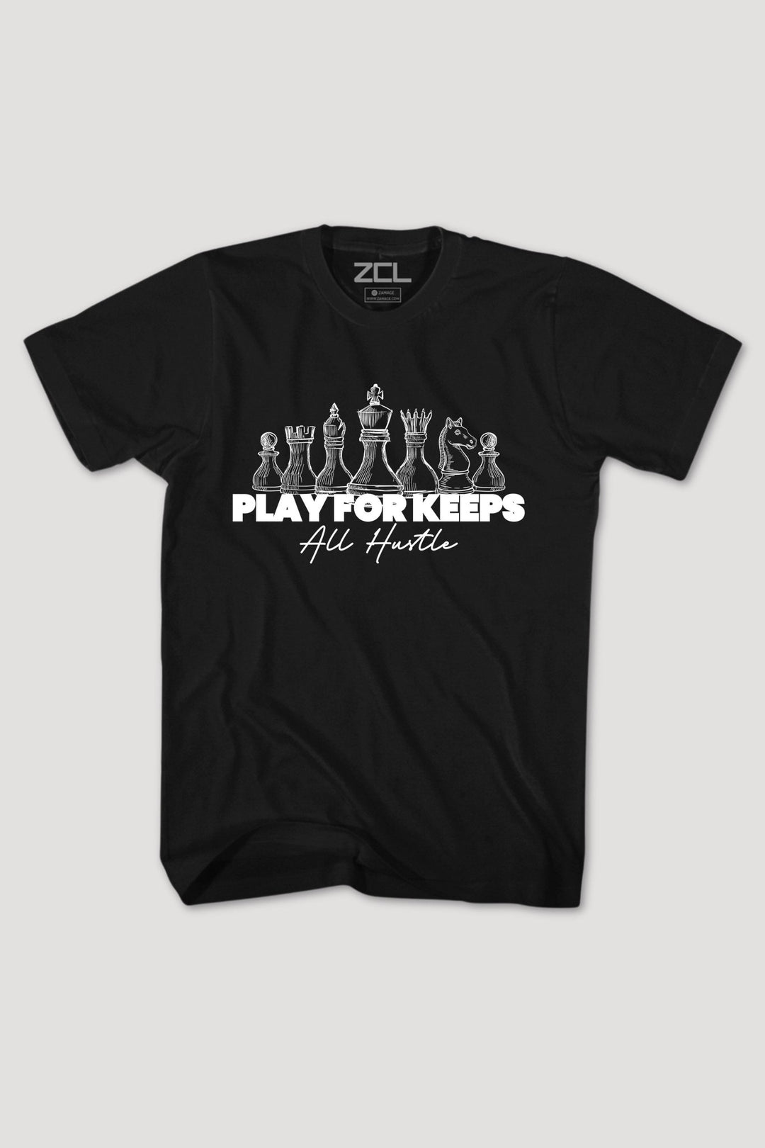 Play For Keeps Tee (White Logo) - Zamage