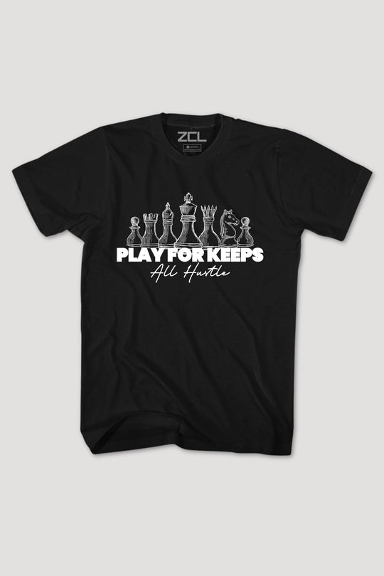 Play For Keeps Tee (White Logo) - Zamage