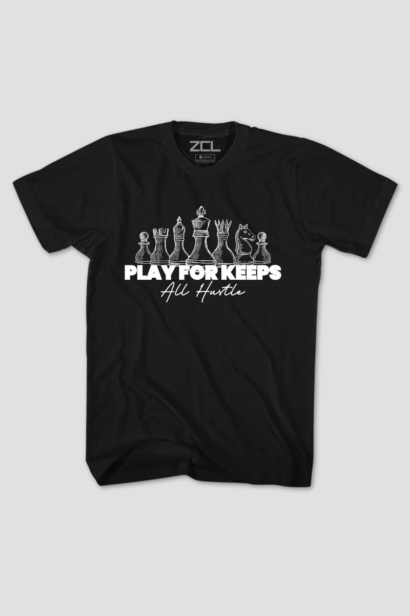 Play For Keeps Tee (White Logo) - Zamage