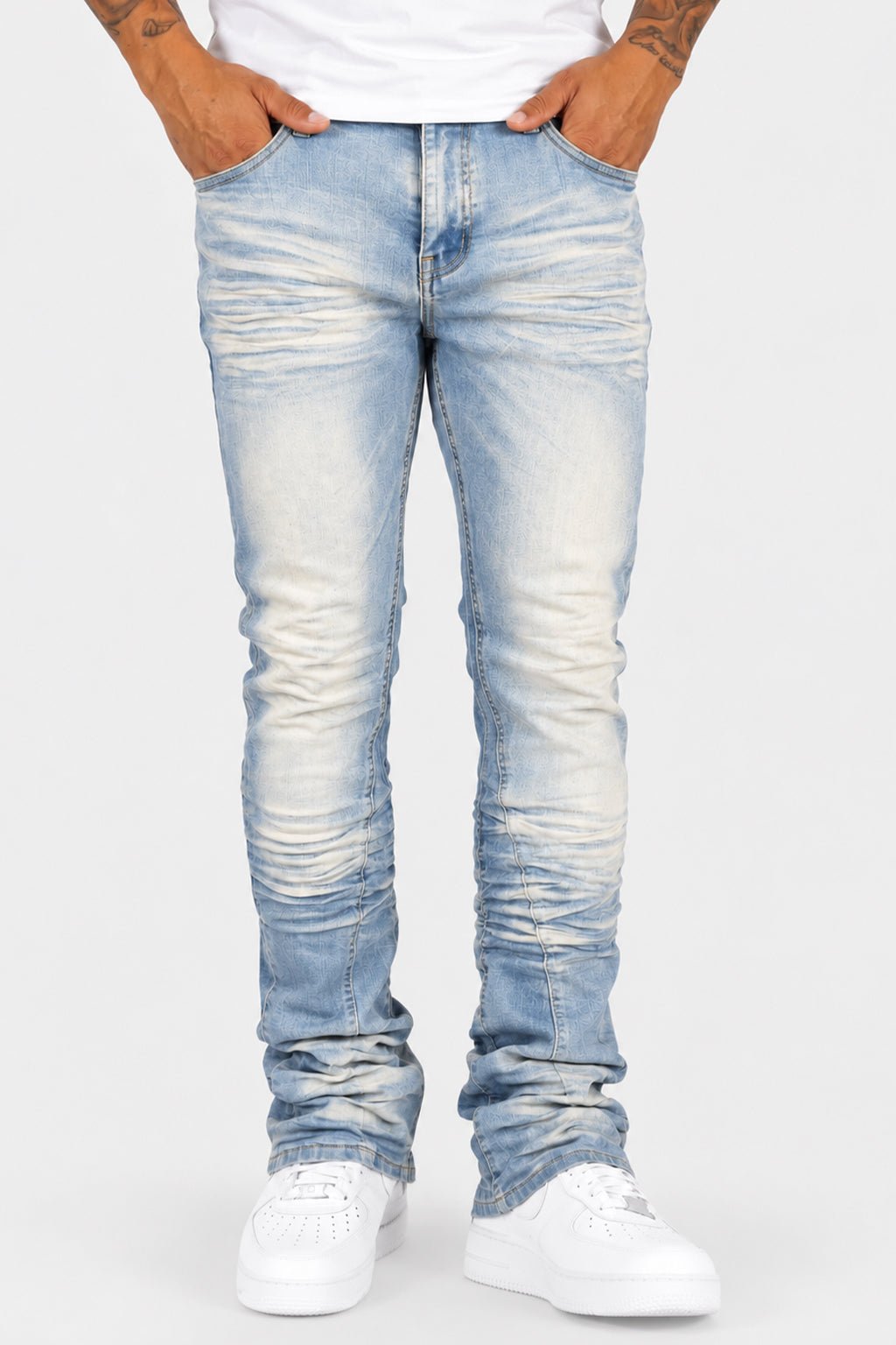 Premium Stacked Denim (Ice Blue) (L7096) - Zamage
