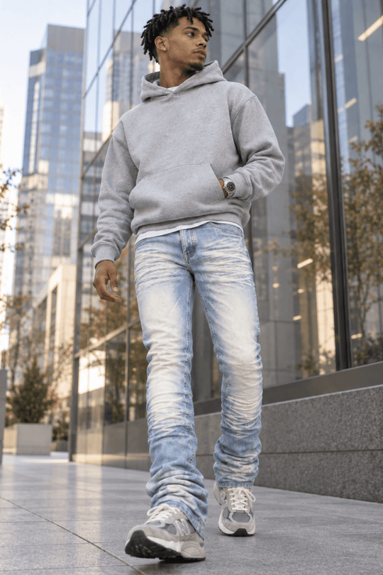 Premium Stacked Denim (Ice Blue) (L7096) - Zamage