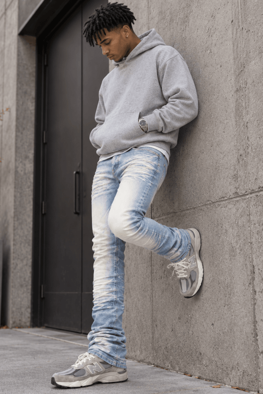 Premium Stacked Denim (Ice Blue) (L7096) - Zamage