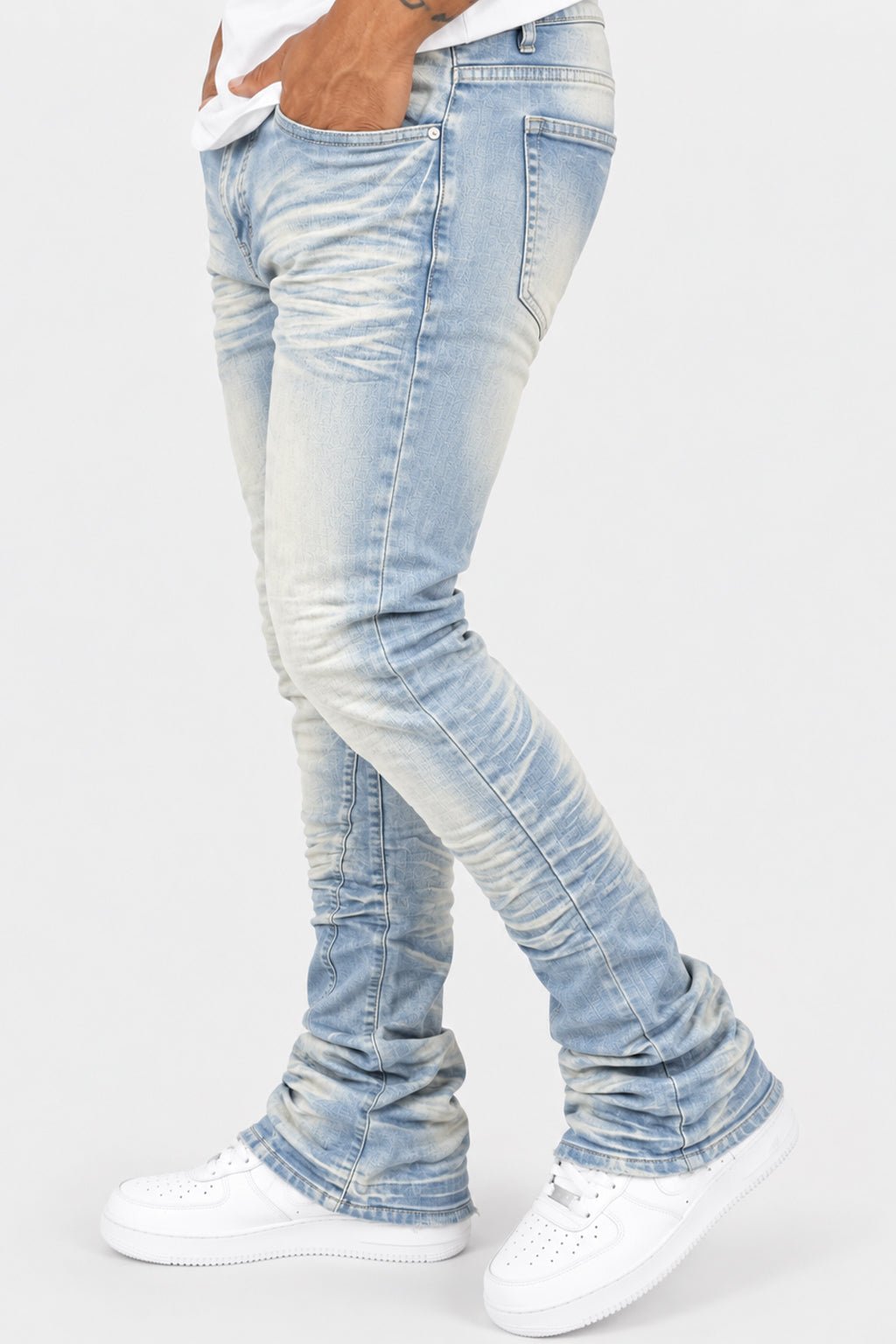 Premium Stacked Denim (Ice Blue) (L7096) - Zamage