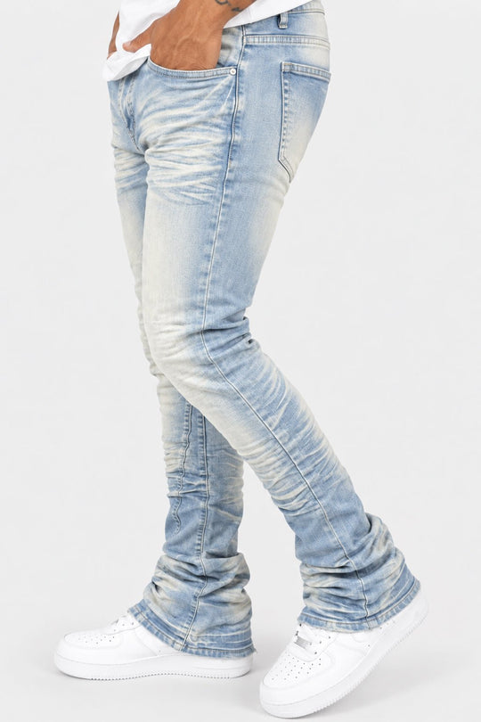 Premium Stacked Denim (Ice Blue) (L7096) - Zamage